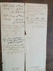 Antique Vintage Ephemera Lot 1840s Steuben County Ny Legal Document Lot Of 2