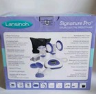 Lansinoh Signature Pro Double Electric Breast Pump - White purple