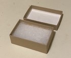 100 Kraft Brown Cotton Fill Jewelry Gift Boxes Packaging  2-1 2  X 1-1 2  X 7 8 