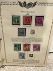 Vintage  The American Commemorative Stamp Album 1893-1962