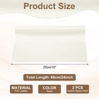 Leather Repair Patch  2 Pcs Self Adhesive Vinyl Patch  10 X 24  Beige