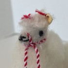 Handmade Peruvian Fur Stuffed Animal Alpaca Toy Christmas Decor  Collector