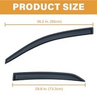 Rain Guards Compatible With 2009-2013 Toyota Corolla  Acrylic Slim Style