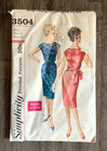 New Vtg 50s Misses Simplicity Sewing Pattern Sheath Dress Sz 12 Bust 32 Uncut