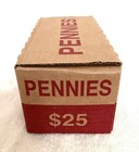 Sealed Box Various Lincoln Cents 50 Rolls Wheat Memorial  shields   25 Fast Ship