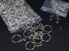 100pack Key Ring With Chain And Open Jump 1 Inch Split Round Keychain Rings Bulk