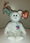 Ty Beanie Baby - April Birthday Teddy Bear 9  New Mwmts Plush Stuffed Animal Toy