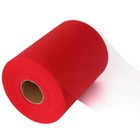 Red Tulle Roll Spool 6 Inch X 100 Yards Tulle Decoration