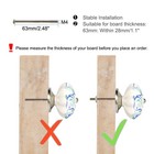 6 Hand Painted Ceramic Knobs Cabinet Drawer Wardrobe Cupboard Pull Handles  5