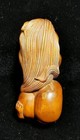 Vintage Wooden Sculpture Statuette Antique Figures Home Decor Sexy Woman Carving