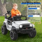12v Electric Car For Kids Battery Powered Ride On Car Truck Toy Led Light Gift