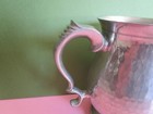 Vintage English Pewter Hammered Tankard Beer Stein Mug