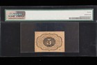 5 Cent First Issue Fractional Currency Banknote Fr1230 Pmg 12 Fine No Reserve
