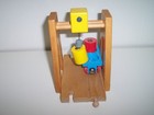 Generic Wooden Train Overhead Crane   Magnetic Cargo Car Lot Fits Brio Thomas