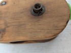Wi Barn Antique Cast Iron   Wood Pulley Block   Tackle Farm Barn Tool Country Ah
