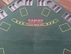 Folding Blackjack poker Game Table Top  Octagon Layout  8 Player