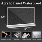 Arrobust 6-pack 8 5x11  Horizontal Double-sided Acrylic Sign Holder Table Menu D