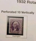 Scott 721- Mnh- George Washington  Rotary Coil Issue- 3c 1932- Unused Mint Stamp