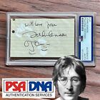John Lennon   Psa dna   Scarce Autograph John   Yoko Doodles Signed   Beatles