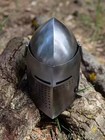 Medieval Knight Bascinet Helmet 18g Steel Armor Larp Cosplay Halloween Gift
