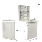 Wall Mounted Folding Desk  Space Saving Multi-function Wooden Computer Desk