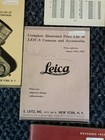 Leica Camera History Manual Books Catalogs Lot Press Photo Release Original Vtg
