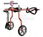 Adjustable Dog cat Wheelchair Cart For Handicapped Hind Legs Pet 77-132lb Red