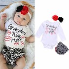 Toddler Kids Baby Girls Outfits Clothes T-shirt Tops   Pants 3pcs Set Sport Suit