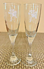 2 Crystal Wedding Bells Toasting Champagne Flutes 8 25  Glasses Set Twisted Euc