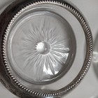 Vintage Sterling Silver   Glass Coasters Set Of 4 Frank M  Whiting Mid Century 