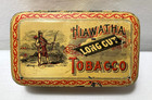 Antique Hiawatha Smoking Tobacco Tin Long Cut 4oz Daniel Scotten Co Detroit Mi