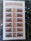  transcontinental Railroad 150 Anniversary limited Edition Sheet Of 18 Stamps