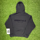Fear Of God Essentials Hoodie Ss22 Stretch Limo Black - 100  Authentic  xxs-xxl 