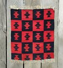 Navajo Rug Native American Indian Antique Germantown Saddle Blanket Throw 1900