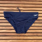 Speedo Men Navy Blue Endurance  Swim Brief Swimwear Size 34 36