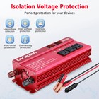 1000w 2000w Power Inverter 12v To 110v 4usb  3 1 ac Led Converter Adapter Cable
