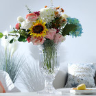 Joeyan 13   Glass Urn Vase large Clear Decorative Flower Vase For Table And C   