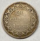 Newfoundland 1888 20 Cents Silver Coin - Very Fine