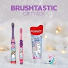 Colgate Kids Toothbrush Set With Toothpaste  Unicorn Gift Set  4 Piece Set