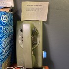 Vintage Western Electric Bell System Avocado Green Rotary Wall Mount Telephone
