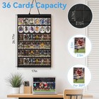 Famaster 36 Cards Display Case - 35pt Graded Sports Card Frame - With Black