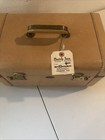 Vintage Aero-way Luggage Leather Train Case Makeup Cosmetic Box With  1950s