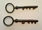 Key System Safe Strongbox Iron Forged 6 Cm 19th Century Ref21