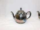 Antique 1880 Aesthetic Victorian Reed   Barton Gilt Silverplate Tea Set 3153