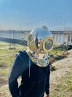 Full Size Antique Us Navy Brass Divers Diving Helmet Mark V Deep Sea Scuba Gift