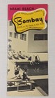 50s Bombay Hotel Miami Beach Brochure Pamphlet  2 Postcards Vintage Fl