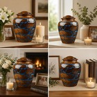 Royal Craft Expertise Cremation Urn Rosewood Blue 200 Cu In Adult