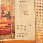Vtg Bernat Latch Hook Rug Canvas Golden Evening 3238 Retro 1970   s 8    X 20   