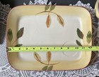 Hartstone Pottery Stoneware Platter Serving Tray Spring Leaves
