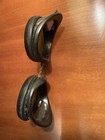 Vintage Welding Goggles Green Glass Dark Lens Metal Frame Side Shields Fixed
